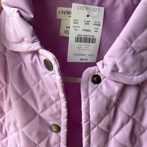 NWT: J. Crew Crewcuts purple peplum button down jacket